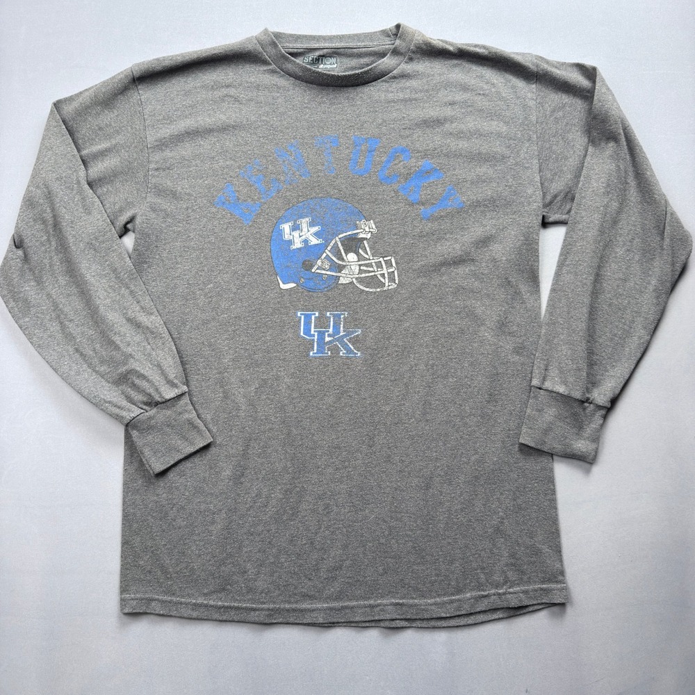 Kentucky Wildcats NCAA Football Long Sleeve T Shirt Mens Large‎